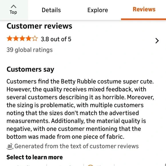 # 0756+ Betty Rubble Costume - Blue - Picture 6 of 12